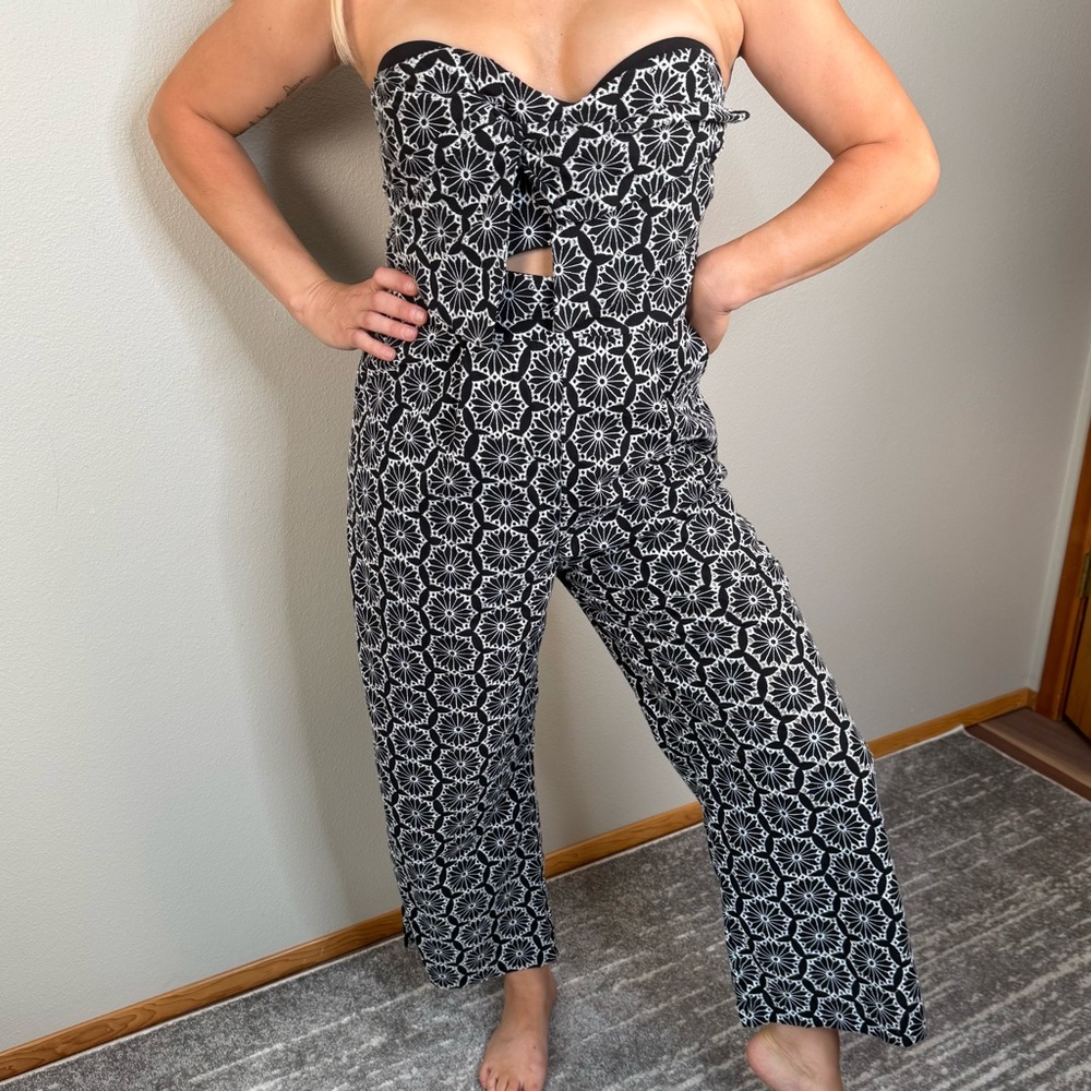 Bardot Monochrome Geometric Jumpsuit